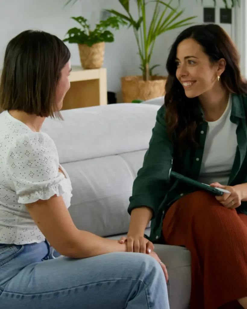 psicóloga online atendiendo paciente en sesión